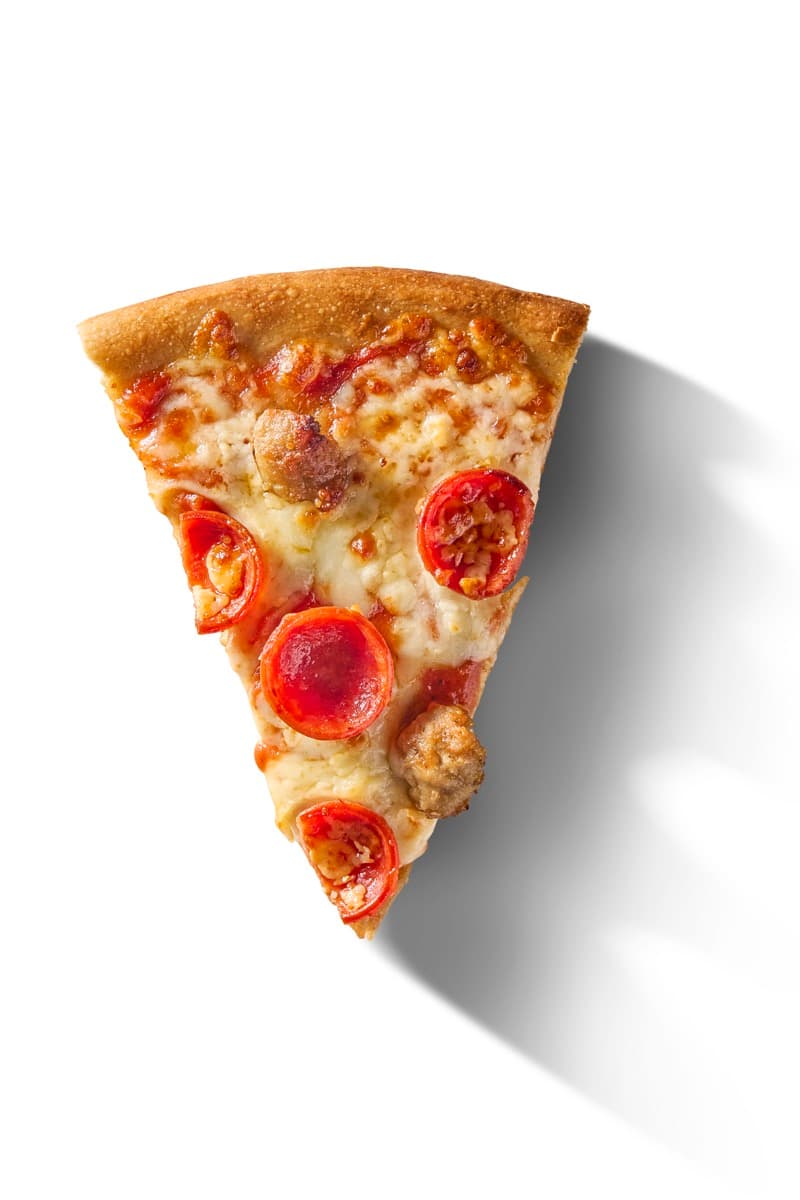 Curd Your Enthusiasm pizza slice